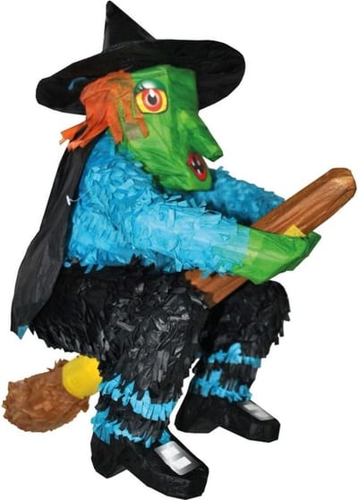 Heksen Halloween pinata - 48 x 45 cm - verjaardag - papier - vullen en kapot slaan