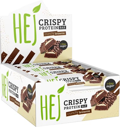 HEJ Natural HEJ Crispy Bar (12x45g) Crunchy Brownie - Repen - Eiwit Repen