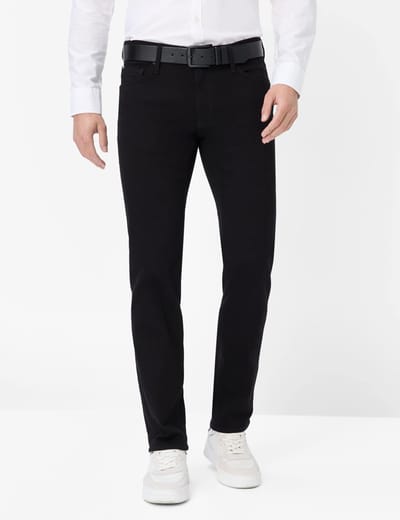 Brax Heren Jeans  Style CHUCK perma black, denim perma zwart, maat 52/34