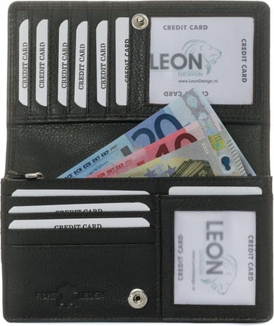 Portemonnee - Portemonnee dames - Portefeuille dames - Beurs - Dames portemonnee - Dames portemonnee leer - Cadeau - Vrouwen cadeautjes - Cadeau voor vrouw - Kado vrouwen - Kado vrouwen verjaardag - Cadeau voor vriendin - Voor haar - Cadeau voor mama