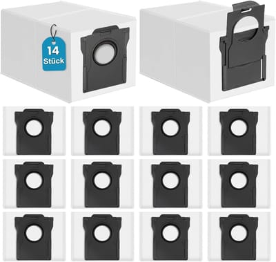 Dailygoods- Stofzuigerzakken 14 Stuks - Compatibel met Dreame L10s Ultra - Perfecte Pasvorm - Betrouwbare Afdichting - Hoogwaardige Zakken - Stofzuigerfilters