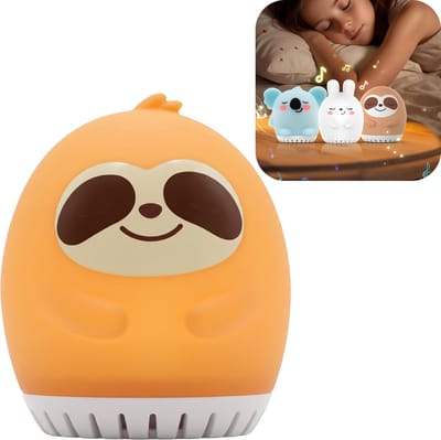 Goodli Witte Ruis machine met LED Sfeerverlichting - Luiaard - 20 Geluiden - 9 Kleuren - Slaapcomfort voor Baby, Kind en Volwassenen - Inclusief Slaaptimer - BPA-vrij - White Noise Machine