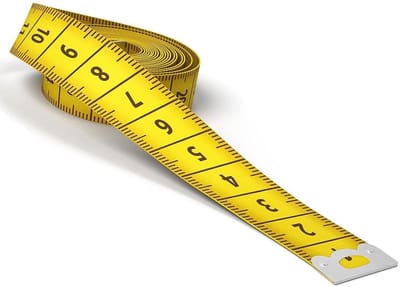 Dailygoods- Meetlint 300 cm - Dubbelzijdig - Nauwkeurige Markeringen - Corrosiebestendig - Zacht PU-leer - Draagbaar en Duurzaam - Meetlat