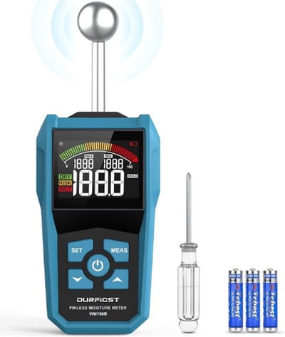 Professionele Vochtmeter – Muren – Hygrometer – Hout – Planten – Multifunctioneel Design – HD Kleurenscherm – Blauw
