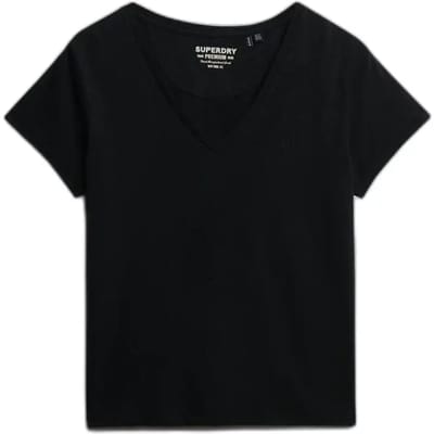 Superdry - Studios Slub T-shirt met Borduursel - Dames - T-shirts