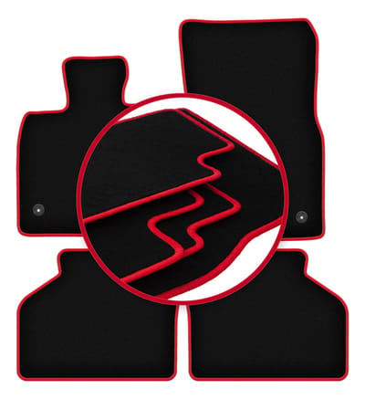 CARLUX-RED automatten voor: BMW GT F07 FL GT (2013-2018)