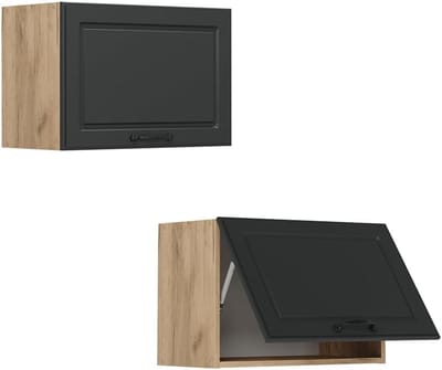Wandkast Keuken Antraciet Landelijke Stijl 60 cm Plat