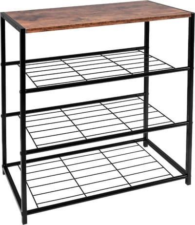Bolt Edge Schoenenrek - Vintage - Voor 9 Paar - Zwart