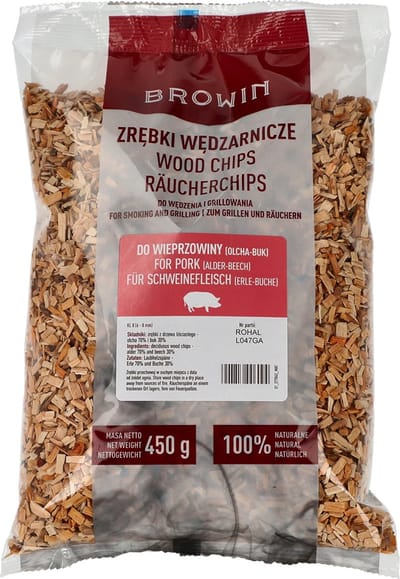 Houtsnippers voor roken en grillen (70% els en 30% beuken)