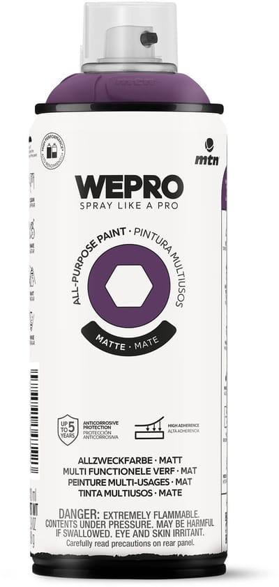 Spuitbus Paars Los Angeles Mat MTN WEPRO ALL-PURPOSE PAINT 400ML