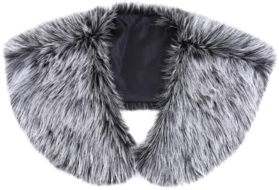 Dailygoods- Sjaal Kunstbont - Viking Sjaal Heren - Imitatiebont Wrap - Middeleeuwse Stola - Warm en Zacht - 79 cm / 148 cm - Bontkraag