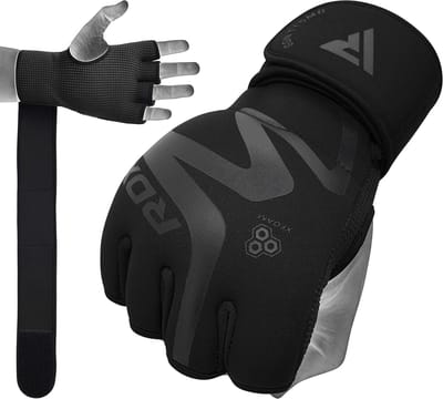 Binnenhandschoenen Vechtsport - Trainingshandschoenen Boksen - Kracht Training - Verbeterde Polsondersteuning - Maat M - Zwart