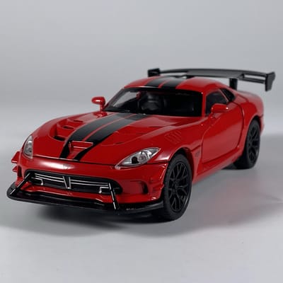 1:32 Dodge Viper Acr Enorme Sportwagen Legering Metaal Diecast Modelauto Geluid & Licht Terugtrekken Speelgoed voor Kinderen Auto Verjaardagscadeaus red