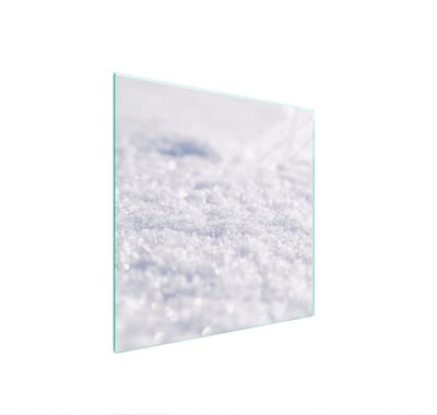 TMK ArtDeko Serie - Glasbeschermplaat voor Kookplaat - 50x52 cm - Wit - Veilig en Moderne Stijl