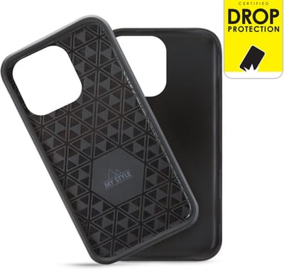 My Style Hoesje geschikt voor Apple iPhone 16 Pro Telefoonhoesje Hardcase | My Style Tough Backcover Shockproof | Schokbestendig iPhone 16 Pro Telefoonhoesje | Anti Shock Proof - Zwart