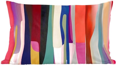 Sierkussens - Kussentjes Woonkamer - 60x40 cm - Kleurbanen - Verticaal - Kleurrijk