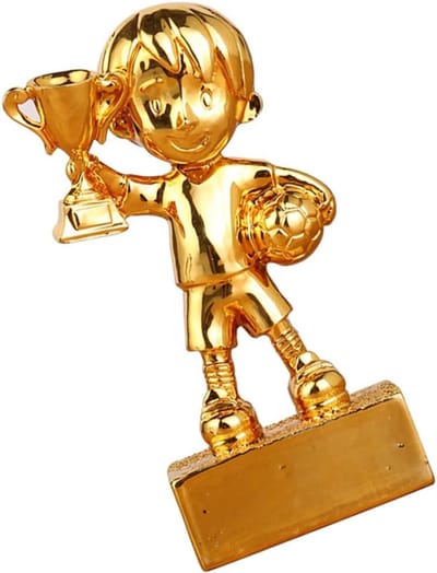 Sport Trofee - Gouden Beker - Wedstrijd Prijs - Hars Materiaal - 6x12.5CM - Goud