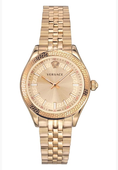 Versace Hellenyium VEHU00720 Horloge - Staal - Goudkleurig - Ø 36 mm