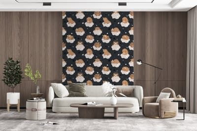 Behang - Fotobehang Patroon - Jongens - Dino - Kinderen - Breedte 165 cm x hoogte 220 cm