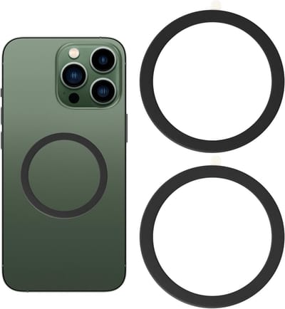 Universele Magnetische Ringen voor Smartphones - Verbeter de Magnetische Verbinding voor iPhone 15/14/13/12 en Galaxy S23, Set van 2 Ringen voor Optimale Prestaties