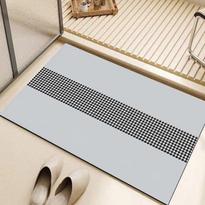 Tapis de sol de salle de bain en boue de diatomée douce, tapis absorbant, tapis de pied de toilette, porte de toilette, tapis antidérapant à séchage rapide 40 * 60cm