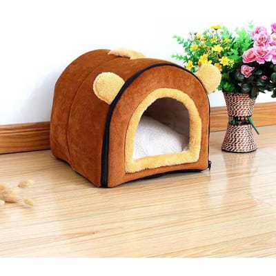 Universeel huisdiernest voor alle seizoenen  Afneembaar en wasbaar creatief hondennest  Opvouwbaar kattennest S:35*29*29