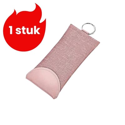 1 stuk - Brillenkoker - Zonnebrillenkoker met slangenprint - Stijlvolle brillenkoker met sterkte - Leesbrillenkoker - Roze