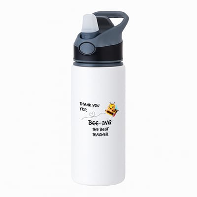 Hacebo® - Docent cadeau - waterfles met rietje zwart - Docent - Meester en juffen cadeau - Docent - Collega cadeau - verjaardag - cadeau - afscheidscadeau - geschenk - leuke cadeau - kado - gift - juffendag - meesterdag - water fles - 650ML