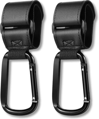 Buggy Clips voor Kinderwagens - 2 Stuks Haken voor Boodschappentassen en Lunchtassen