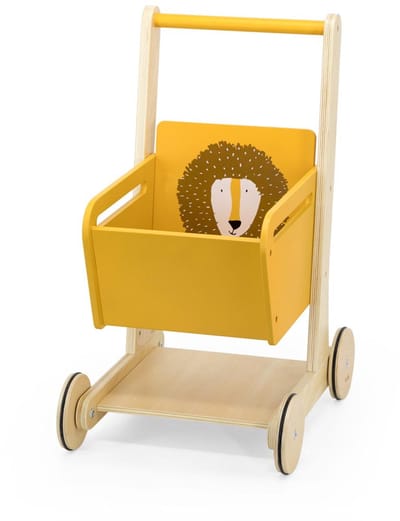 Trixie Houten winkelwagen - Mr. Lion - Boodschappenwagen Speelgoed - Winkelkarretje - Vanaf 1 jaar - Voor Jongens en Meisjes - FSC