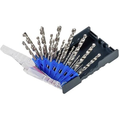 kwb 109119 HSS Metaal-spiraalboorset 19-delig 1 mm, 1.5 mm, 2 mm, 2.5 mm, 3 mm, 3.5 mm, 4 mm, 4.5 mm, 5 mm, 5.5 mm, 6 mm, 6.5 mm, 7 mm, 7.5 mm, 8 mm,