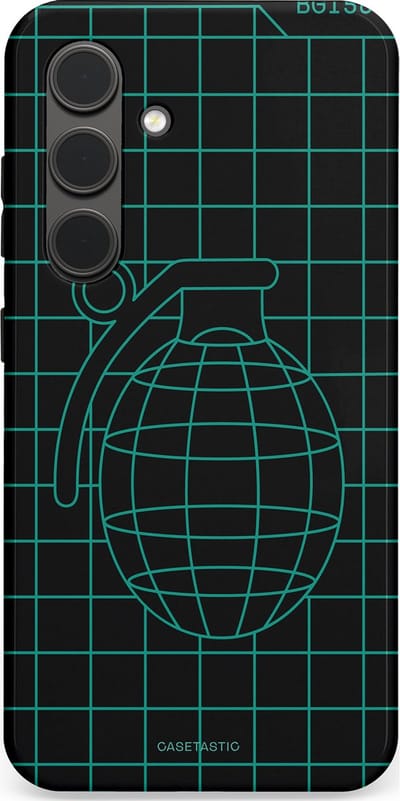 Casetastic Hoesje Geschikt voor Samsung S24 - Stijlvolle Beschermende Duo-layer Case - Retro bom