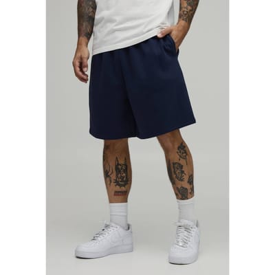 Essential Baggy Fit Middellange Short | Navy | Size 3XL