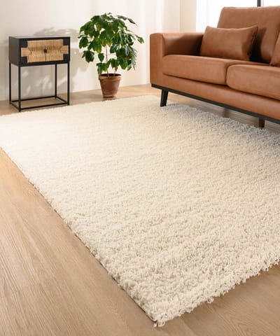 Hoogpolig vloerkleed - Shaggy Trend ivoor 60x110