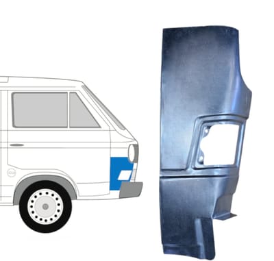 Reparatiepaneel voor hoek voor Volkswagen Transporter T3 1979-1992 / Rechts