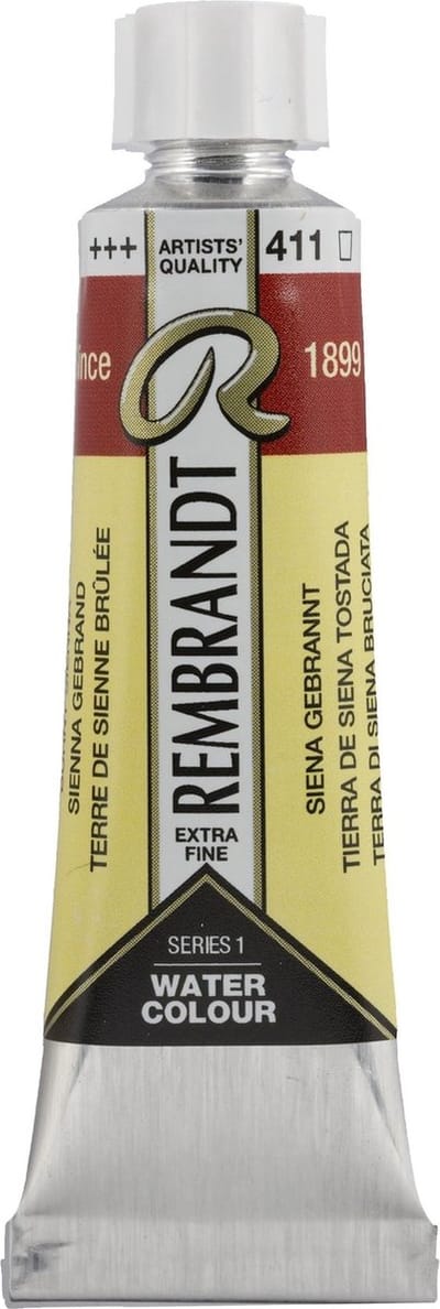 Rembrandt Aquarelverf Tube 10 ml Sienna Gebrand 411