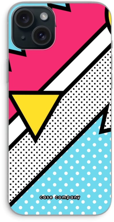 Case Company® - Hoesje geschikt voor iPhone 15 Plus hoesje - Pop Art #3 - Soft Cover Telefoonhoesje - Bescherming aan alle Kanten en Schermrand