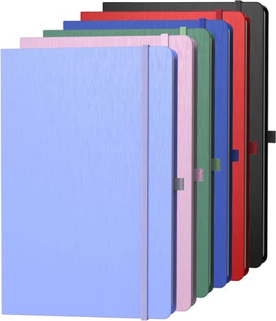 A4 Lijnnotitieblok 8mm Lijnen 160 Pagina's Harde Kaft 8,2x11,6 inch