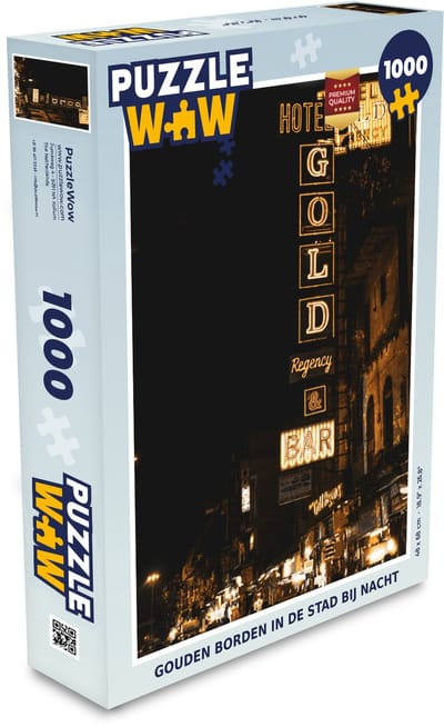 Puzzel Goud - Straten - Borden - Legpuzzel - Puzzel 1000 stukjes volwassenen
