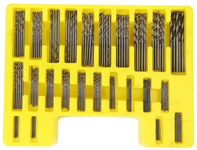 Dailygoods- Spiraalboor 150 Stuks - HSS Boorset - Gatopener Set - Voor Aluminium/Hout/Kunststof - Opbergdoos - Duurzaam en Precisie