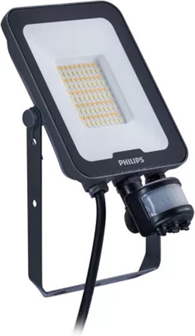 Philips - LED breedstraler Ledinaire BVP167 grijs 30W 3600lm 40D - 830-840-865 | IP65 symmetrisch met bewegingssensor