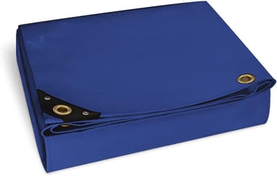 Premium Afdekzeil - Waterdicht Vrachtwagenzeil - Bescherming Buiten - UV Bestendig PVC - 500x1000cm - Blauw