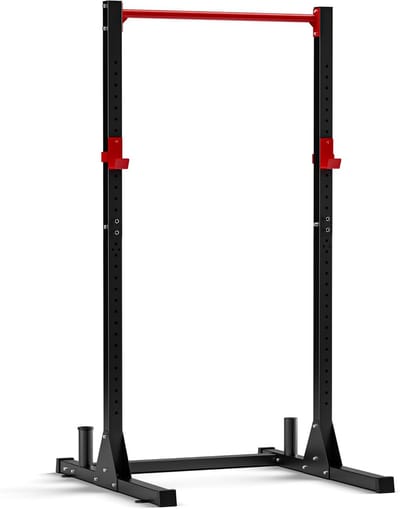 Krachtstation - Fitness Rek - Full Body Training - Inclusief Optrekstang - 145x141x213 cm - Zwart