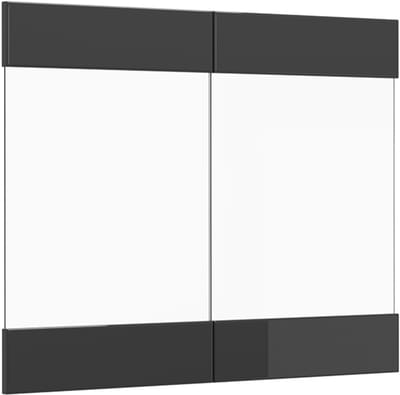 Vicco R-Line Keukenfront – 79.2 x 59 cm meubelfront voor de glazen hangkast Antraciet Hoogglans