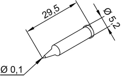 Permanente soldeerpunt 0,1 mm met anti-korrosie coating voor langdurig gebruik