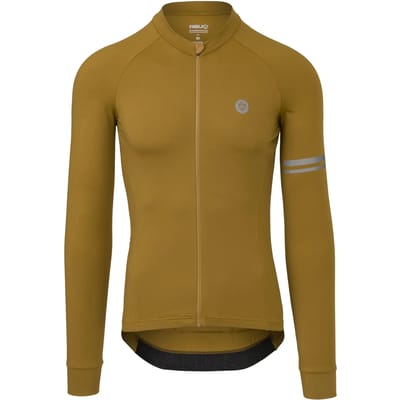 AGU Solid Fietsshirt Lange Mouwen Performance Heren - Bruin - M