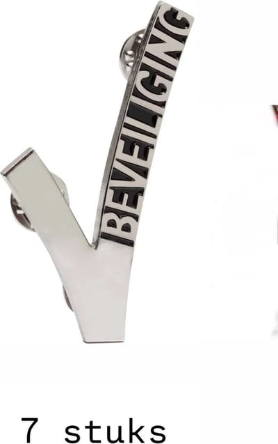 Akyol Beveiligingspin - beveiliging - Beveiligingspin 7 stuks - safety - beveiliger - beveiligers - broche - metalen pin