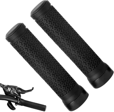 Fietshandgrepen - Fietsstuur grips - Comfortabel fietsen - Antislip ontwerp - 135 mm lengte - Zwart