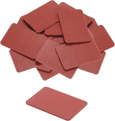 Onderlegwiggen Kunststof - Afstandhouders Tegelwiggen - Uitlijnen en Egaliseren - Antislip Geribbeld Oppervlak - 60 x 40 x 2 mm