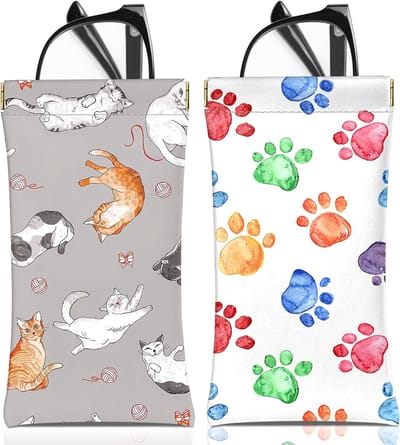 Zachte PU Leren Bril Etui Set met Schoonmaakdoek - Stijlvolle Bescherming voor Zonnebrillen en Leesbrillen voor Dames en Heren